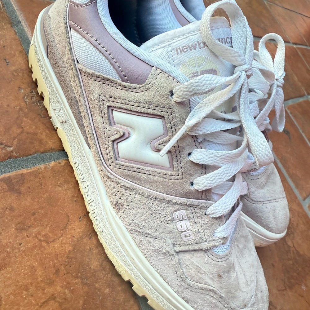 New Balance Women's Beige and Cream Sneakers